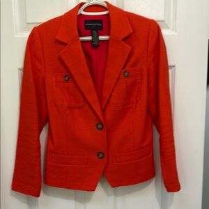 Banana Republic Orange Tailored Blazer